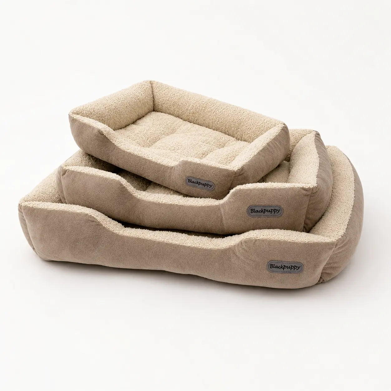 CozyNest Soft Bolster Pet Bed for Dogs & Cats