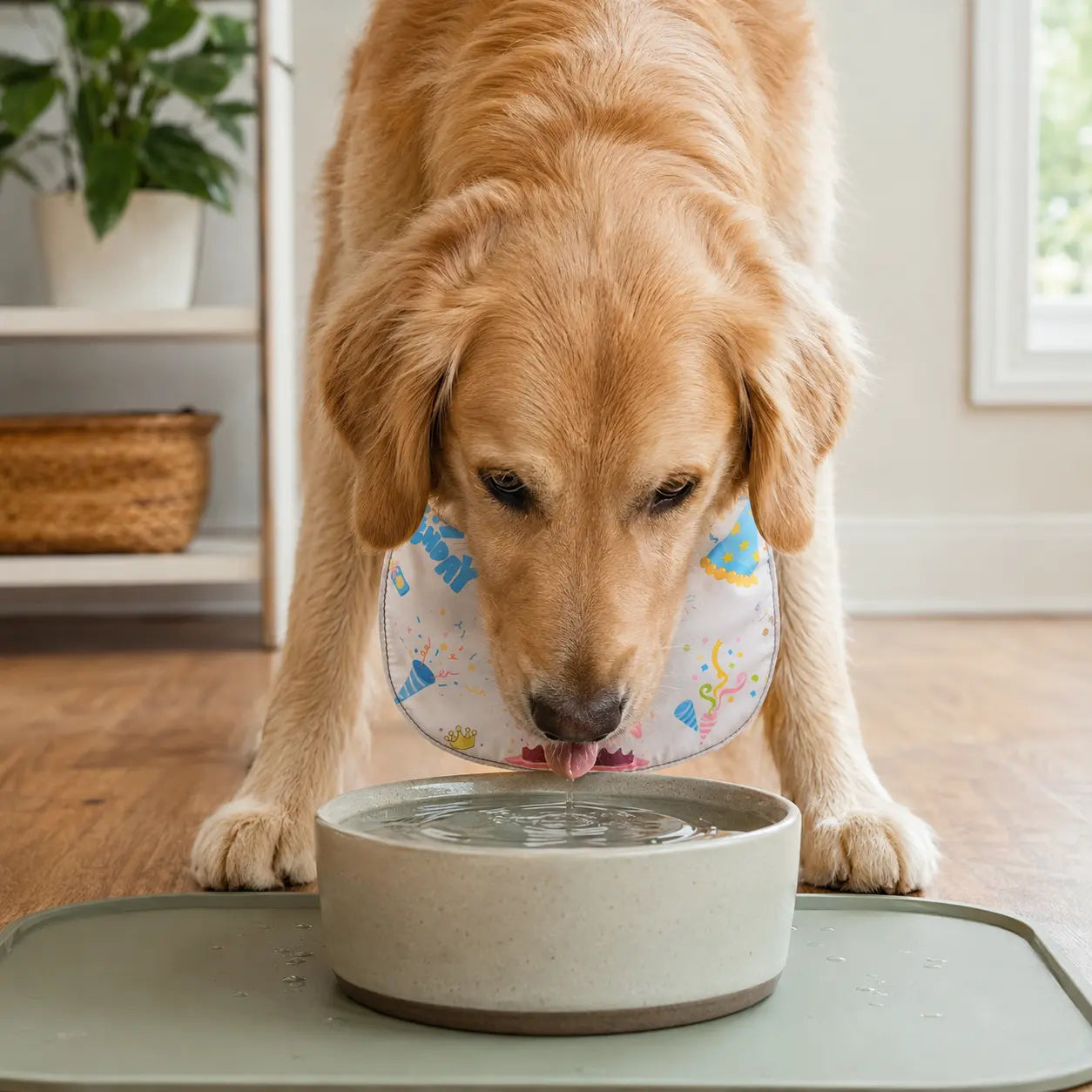 Birthday Wishes Adjustable Pet Bib